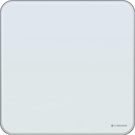 U Brands Dry-Erase Board, Glass, 12"Wx1/2"Lx12"H, Frost UBR2343U0001